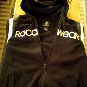 Navy blue rocawear zip up hoodie